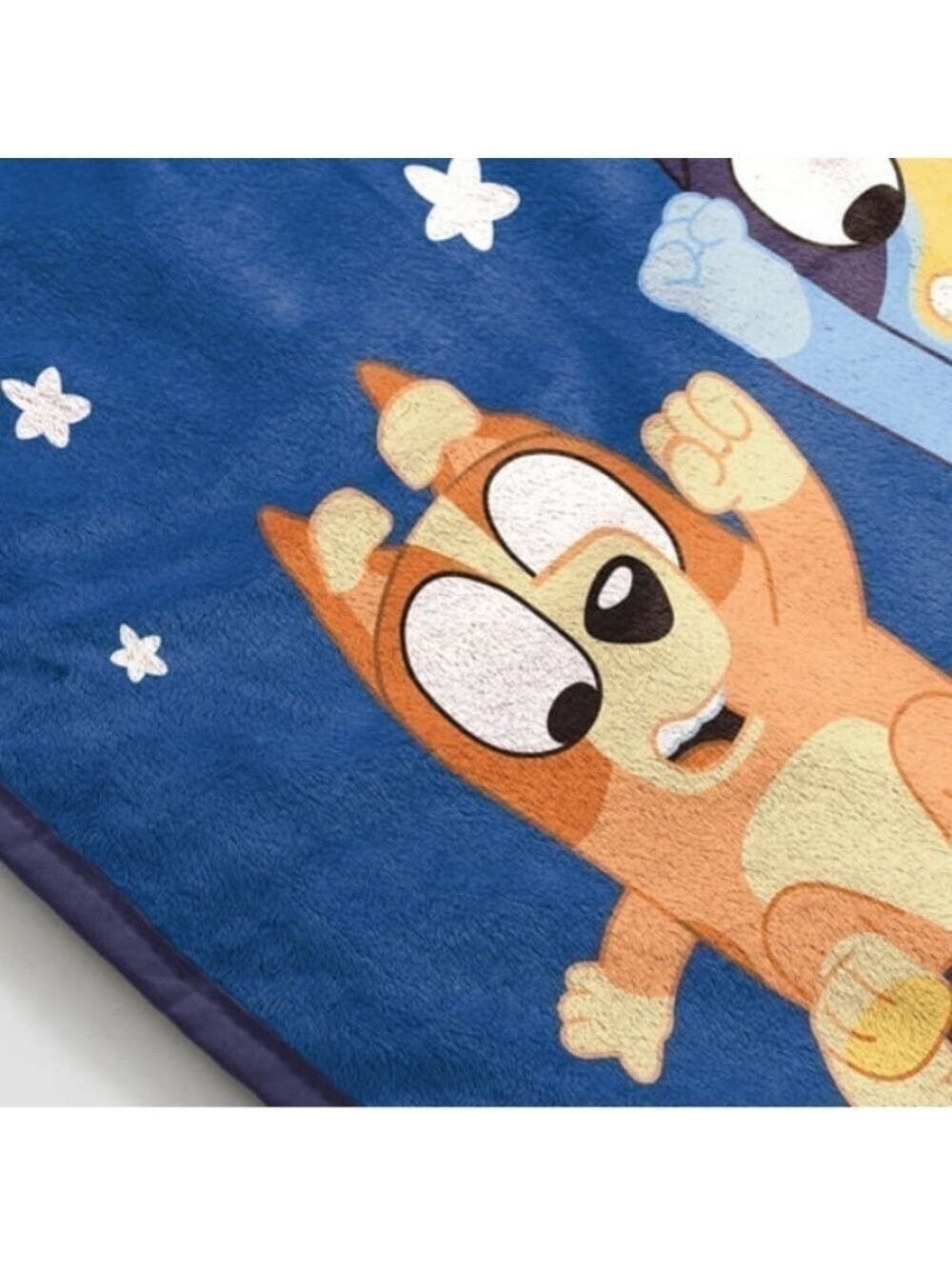 BBC Studio Bluey Bingo Blanket Kids Throw Microfiber Blue New - Picture 4 of 12
